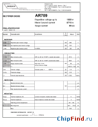 Datasheet AR709LTS10 manufacturer Power Semiconductors